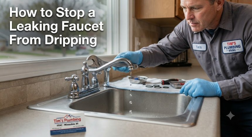 How to Stop a Leaking Faucet From Dripping | Tims Plumbing