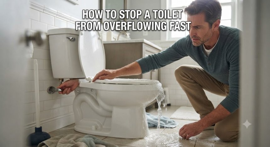 How to Stop a Toilet From Overflowing Fast